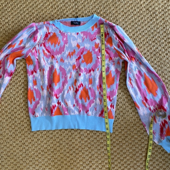 Fate Ikat Puff Sleeve Sweater - medium - Picture 5 of 6